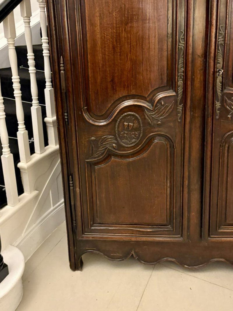 Magnificent Quality Late 17th Century Antique French Provincial Oak Armoire